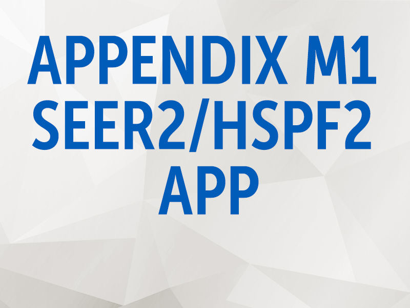 The Appendix M1 App