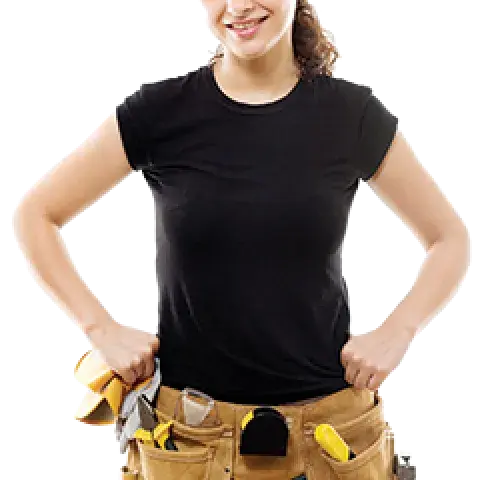 girl in hard hat