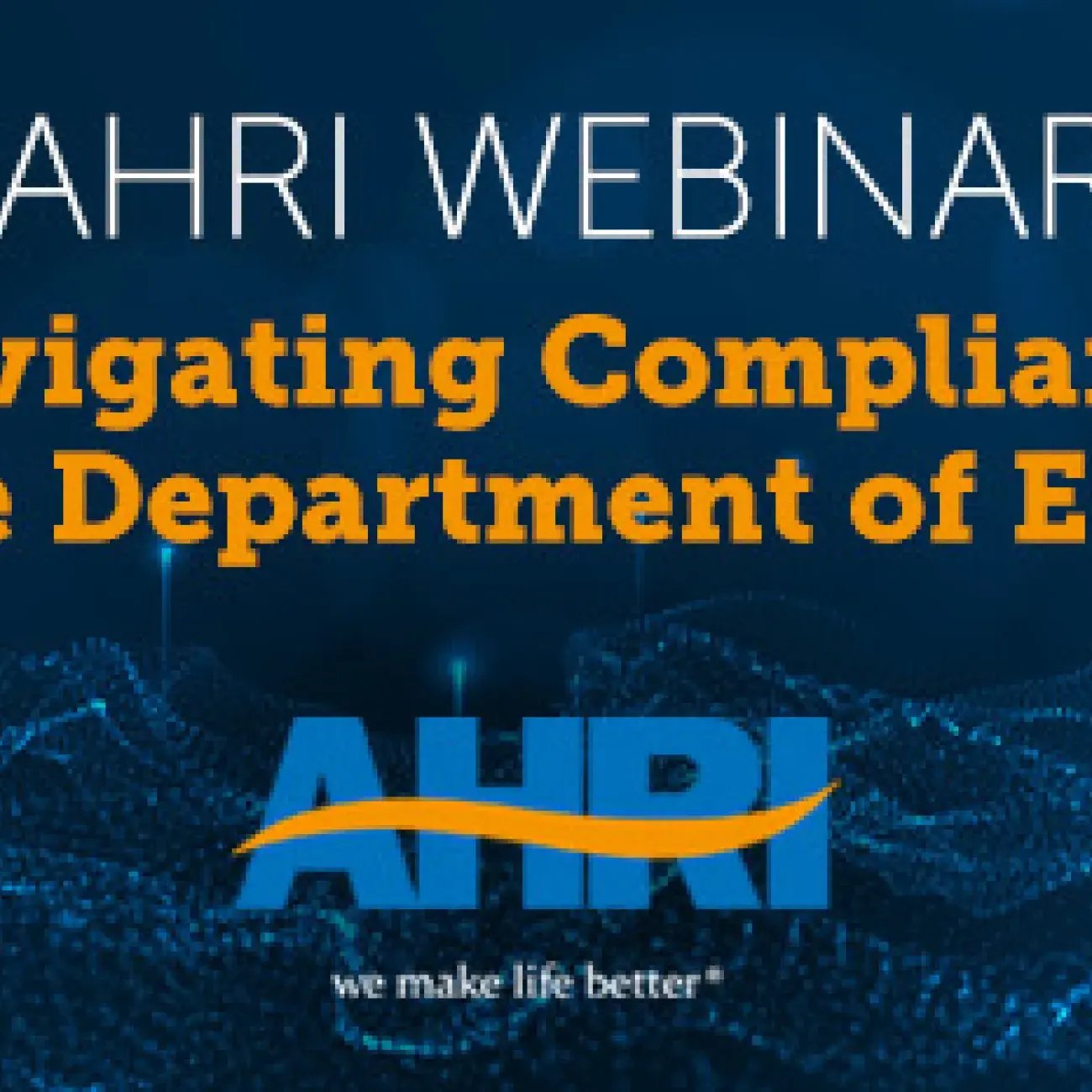 Navigating Compliance Webinar banner