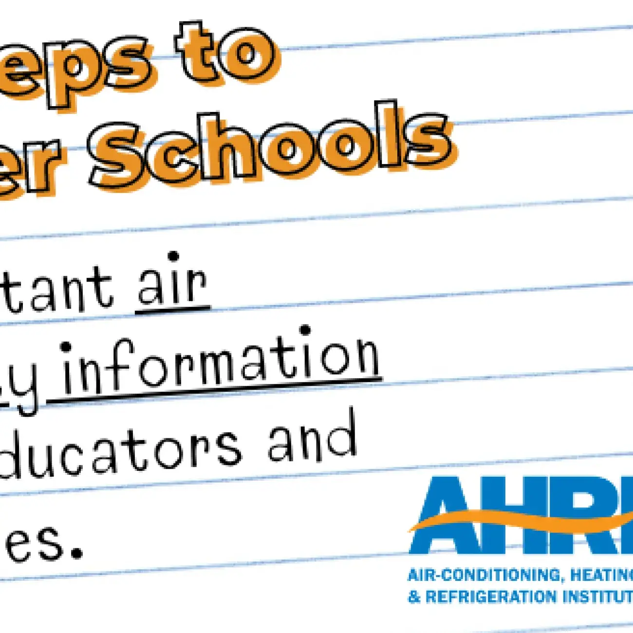 5 STEPS TO SAFER SCHOOLS AHRI